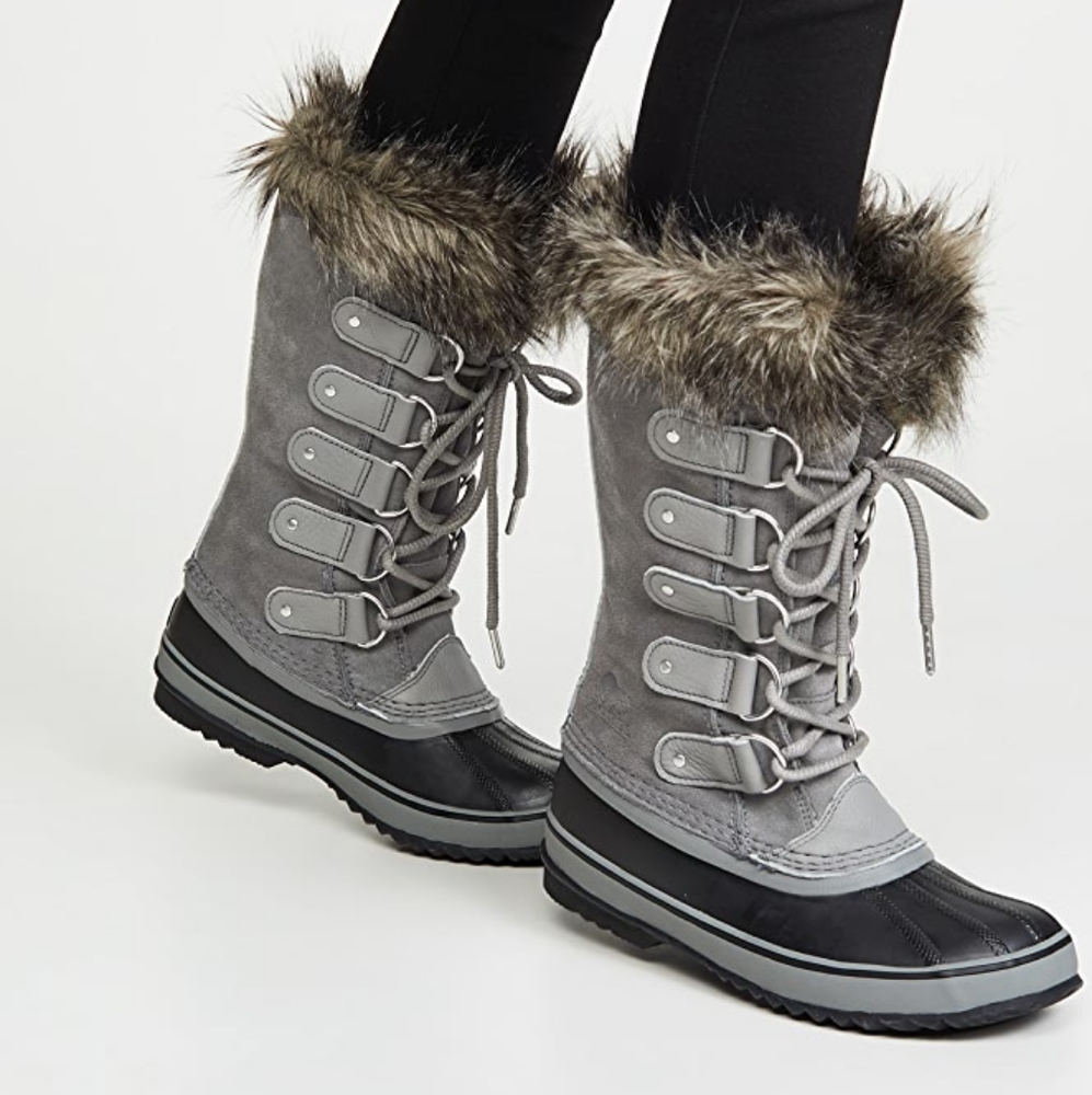 Sorel Joan of Arctic Quarry Black Winter Boots 6